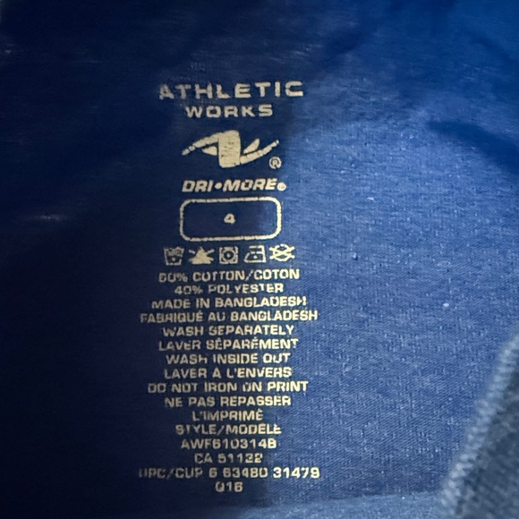 Athletic Works Dunk Master Long Sleeve Shirt - Blue and Orange - Picture 3 of 4